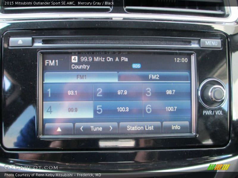 Controls of 2015 Outlander Sport SE AWC