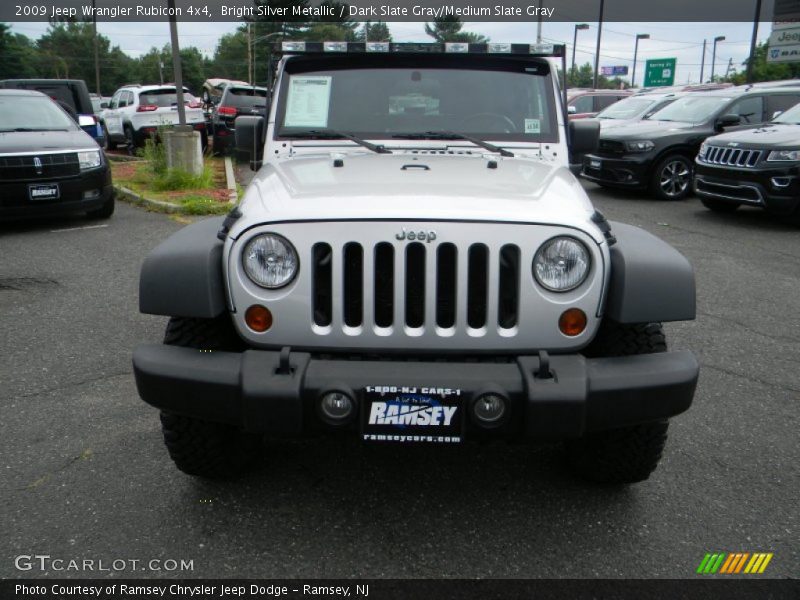 Bright Silver Metallic / Dark Slate Gray/Medium Slate Gray 2009 Jeep Wrangler Rubicon 4x4