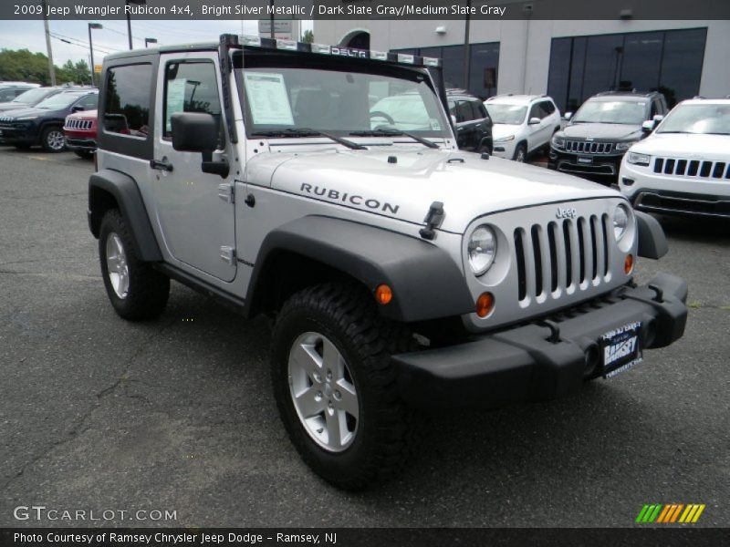 Bright Silver Metallic / Dark Slate Gray/Medium Slate Gray 2009 Jeep Wrangler Rubicon 4x4