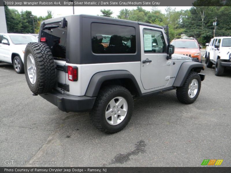 Bright Silver Metallic / Dark Slate Gray/Medium Slate Gray 2009 Jeep Wrangler Rubicon 4x4