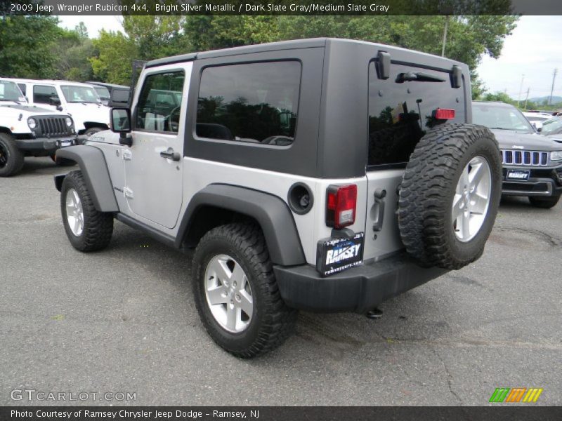 Bright Silver Metallic / Dark Slate Gray/Medium Slate Gray 2009 Jeep Wrangler Rubicon 4x4