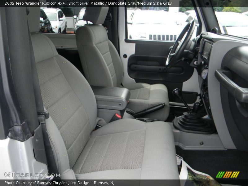 Bright Silver Metallic / Dark Slate Gray/Medium Slate Gray 2009 Jeep Wrangler Rubicon 4x4