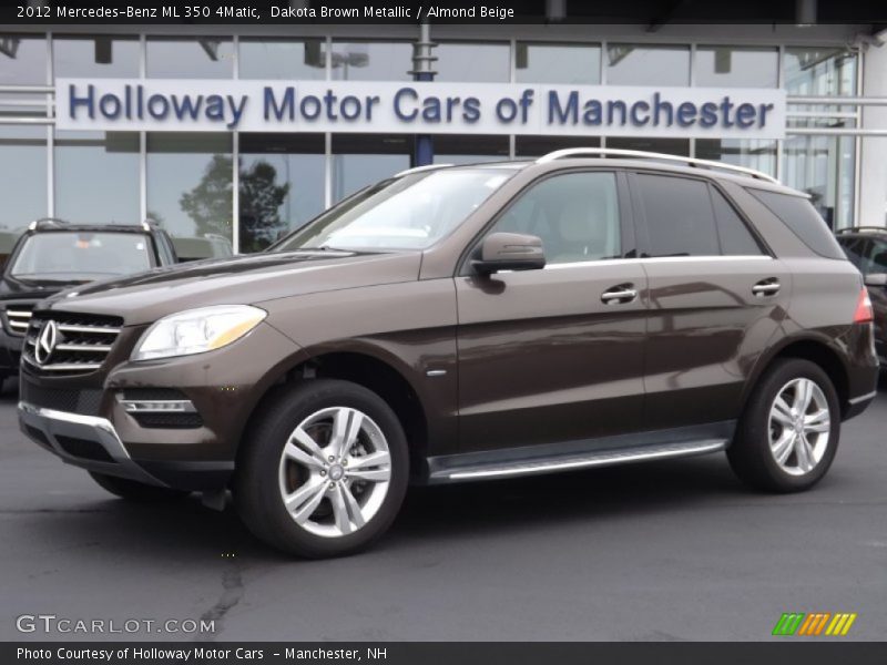 Dakota Brown Metallic / Almond Beige 2012 Mercedes-Benz ML 350 4Matic