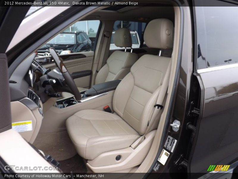 Front Seat of 2012 ML 350 4Matic