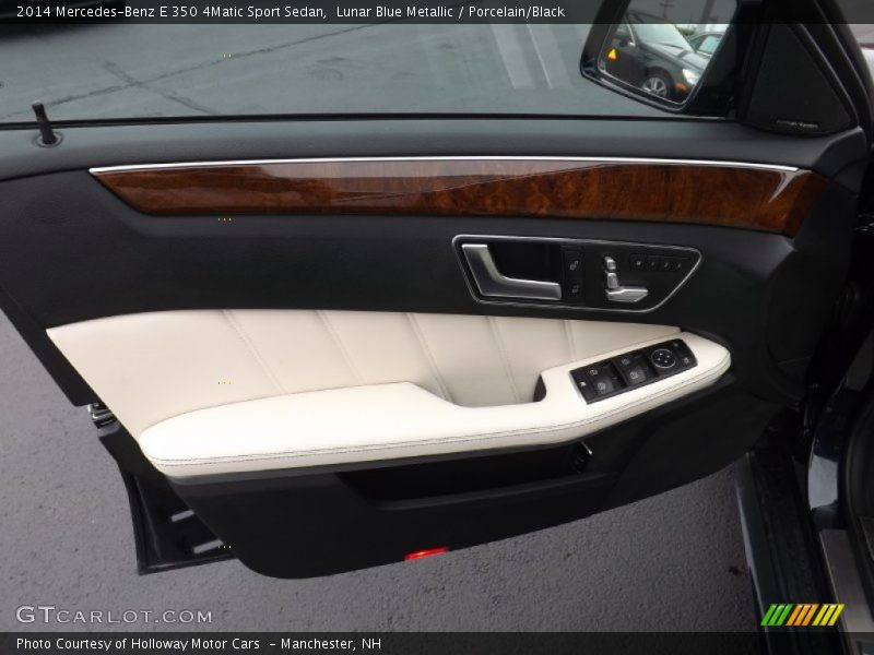 Lunar Blue Metallic / Porcelain/Black 2014 Mercedes-Benz E 350 4Matic Sport Sedan