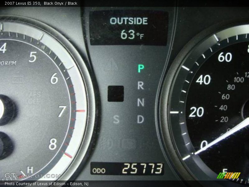 Black Onyx / Black 2007 Lexus ES 350