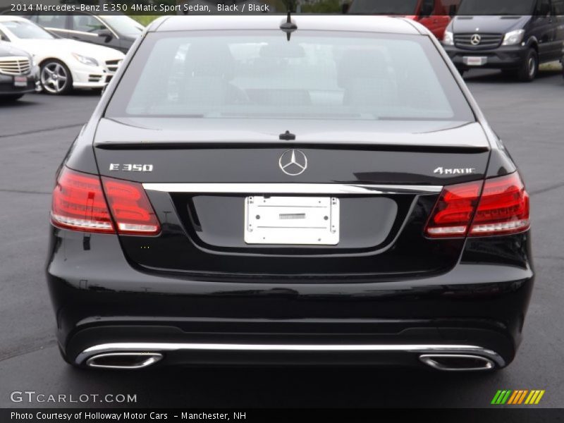 Black / Black 2014 Mercedes-Benz E 350 4Matic Sport Sedan