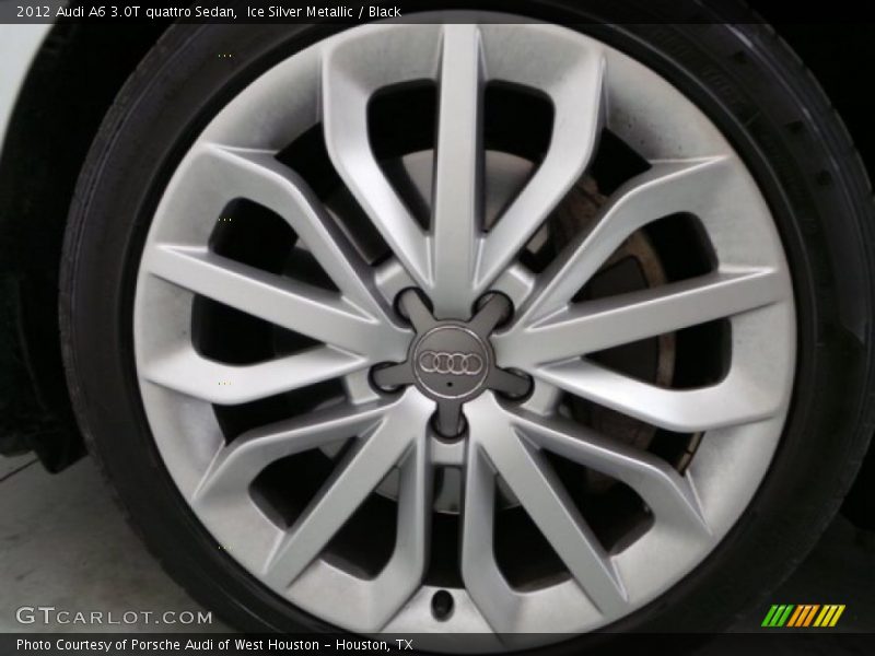 Ice Silver Metallic / Black 2012 Audi A6 3.0T quattro Sedan