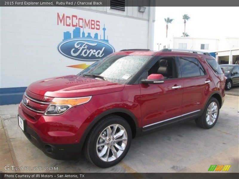 Ruby Red / Charcoal Black 2015 Ford Explorer Limited