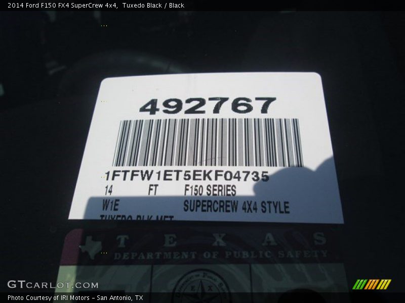 Tuxedo Black / Black 2014 Ford F150 FX4 SuperCrew 4x4