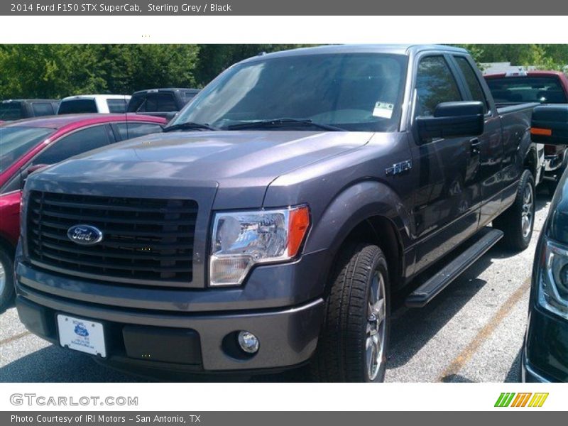 Sterling Grey / Black 2014 Ford F150 STX SuperCab