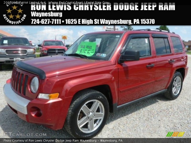 Inferno Red Crystal Pearl / Pastel Slate Gray 2007 Jeep Patriot Limited 4x4