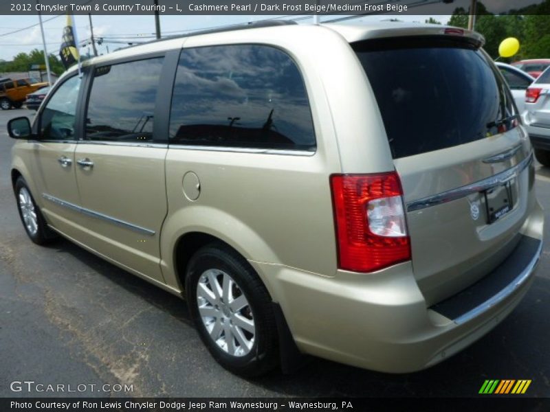 Cashmere Pearl / Dark Frost Beige/Medium Frost Beige 2012 Chrysler Town & Country Touring - L
