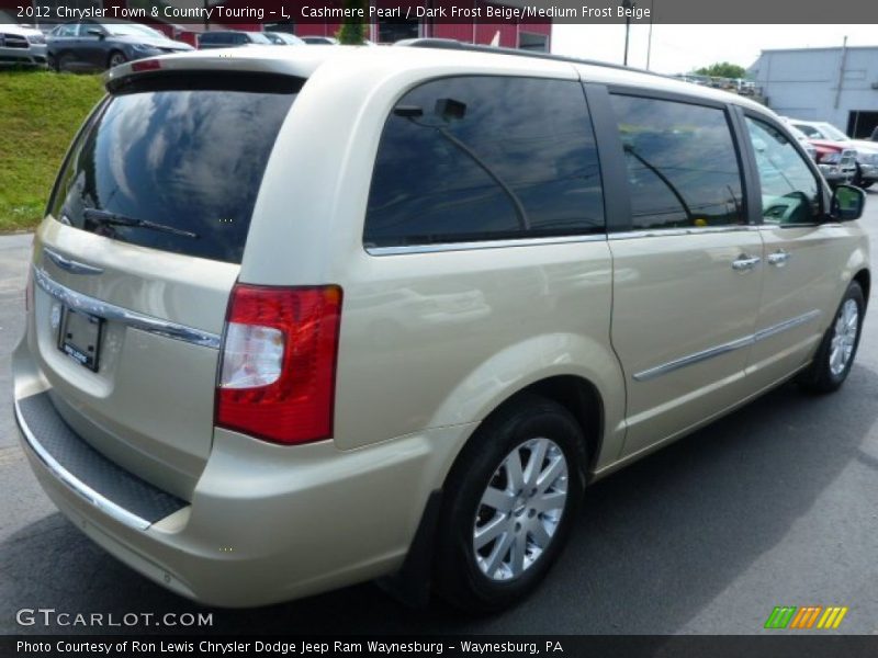 Cashmere Pearl / Dark Frost Beige/Medium Frost Beige 2012 Chrysler Town & Country Touring - L