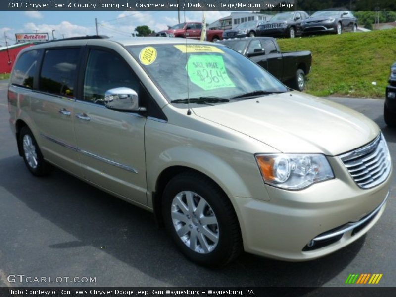 Cashmere Pearl / Dark Frost Beige/Medium Frost Beige 2012 Chrysler Town & Country Touring - L