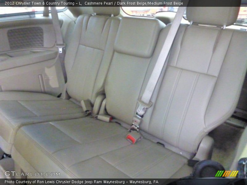 Cashmere Pearl / Dark Frost Beige/Medium Frost Beige 2012 Chrysler Town & Country Touring - L