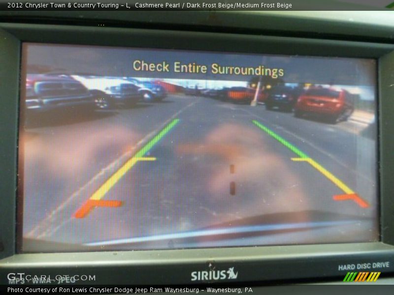 Cashmere Pearl / Dark Frost Beige/Medium Frost Beige 2012 Chrysler Town & Country Touring - L