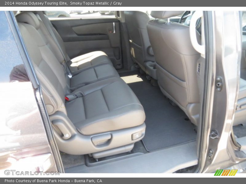 Smoky Topaz Metallic / Gray 2014 Honda Odyssey Touring Elite