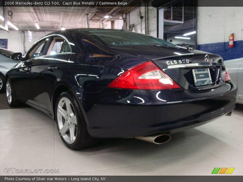 Capri Blue Metallic / Cashmere Beige 2006 Mercedes-Benz CLS 500
