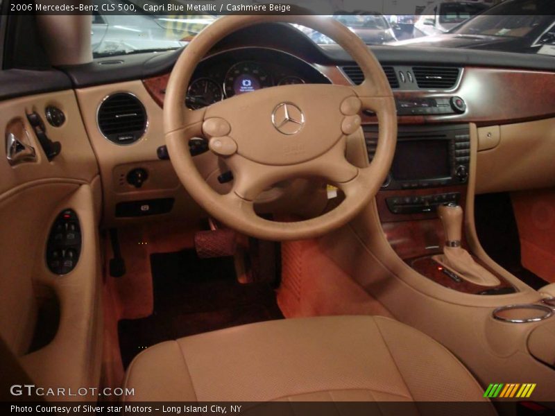Capri Blue Metallic / Cashmere Beige 2006 Mercedes-Benz CLS 500