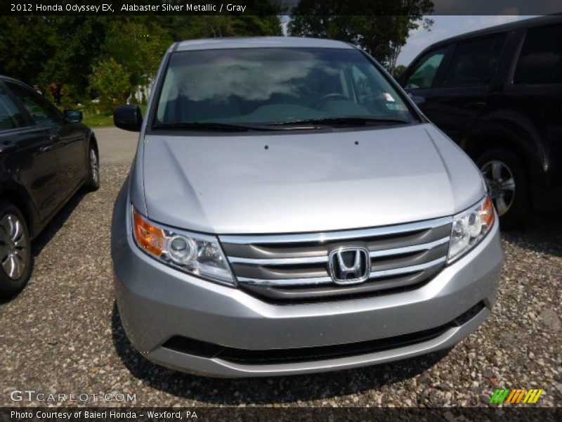 Alabaster Silver Metallic / Gray 2012 Honda Odyssey EX