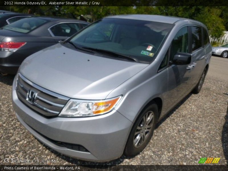 Alabaster Silver Metallic / Gray 2012 Honda Odyssey EX