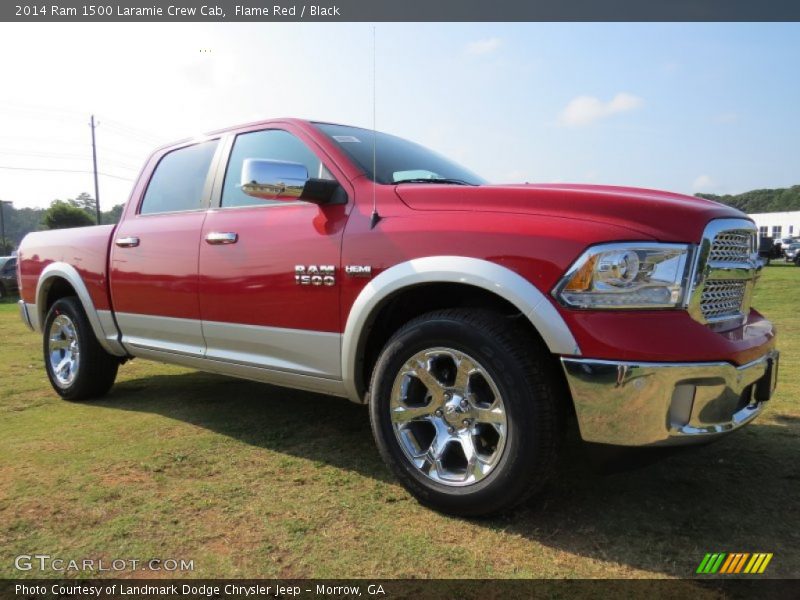 Flame Red / Black 2014 Ram 1500 Laramie Crew Cab