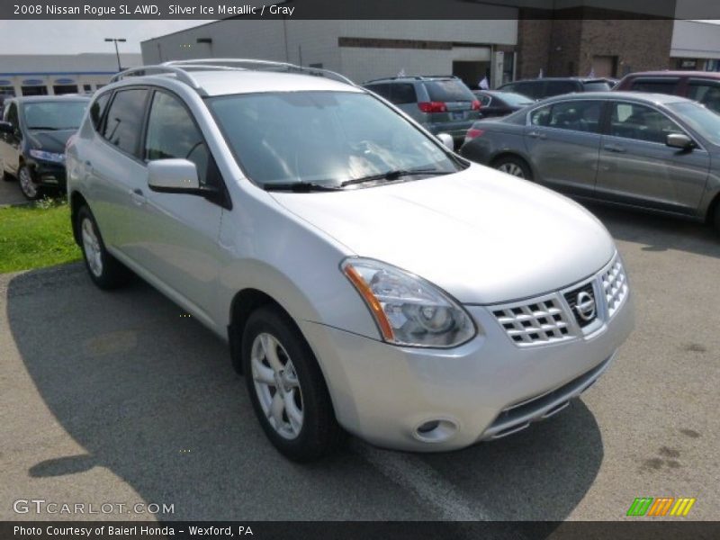 Silver Ice Metallic / Gray 2008 Nissan Rogue SL AWD
