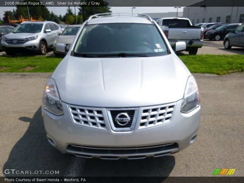 Silver Ice Metallic / Gray 2008 Nissan Rogue SL AWD