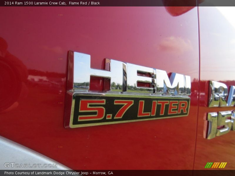 Flame Red / Black 2014 Ram 1500 Laramie Crew Cab