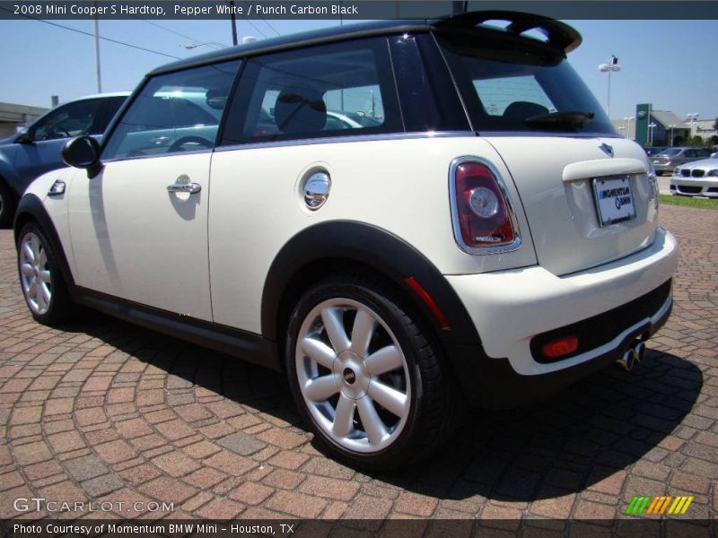 Pepper White / Punch Carbon Black 2008 Mini Cooper S Hardtop