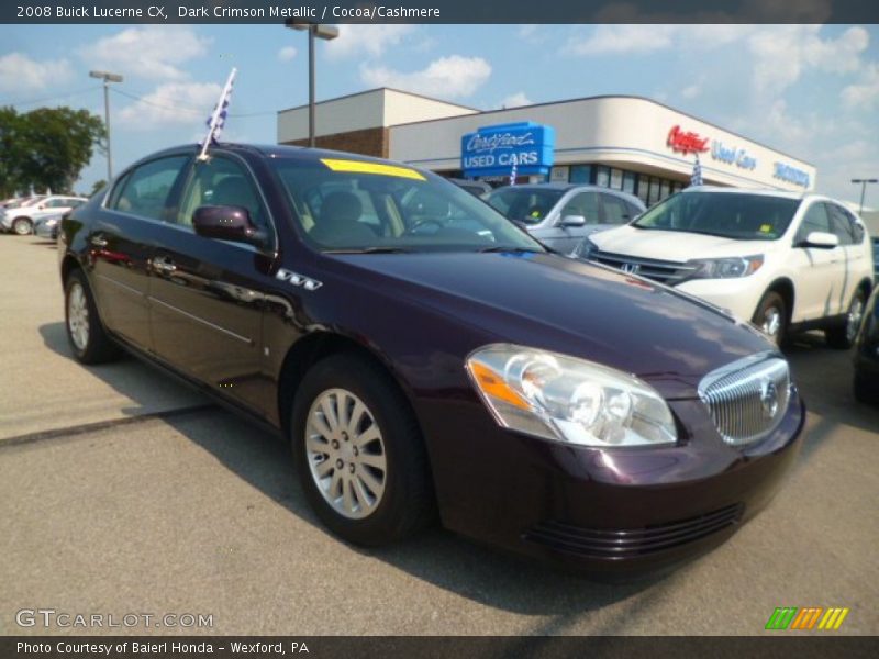 Dark Crimson Metallic / Cocoa/Cashmere 2008 Buick Lucerne CX