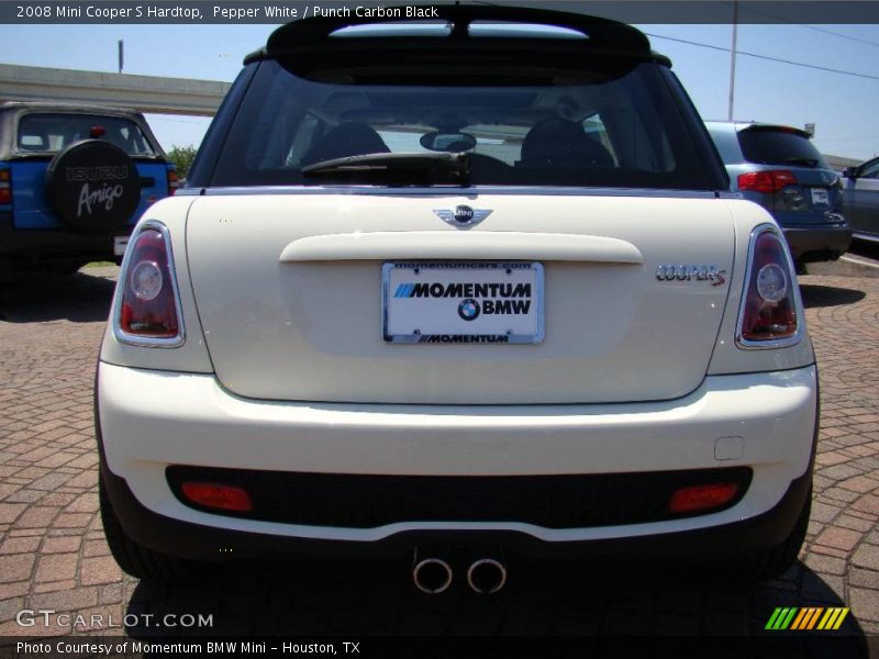 Pepper White / Punch Carbon Black 2008 Mini Cooper S Hardtop