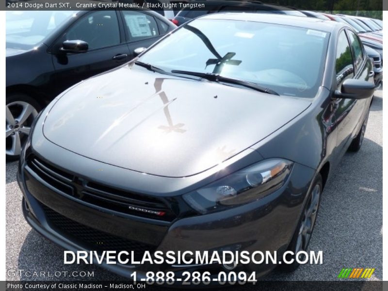 Granite Crystal Metallic / Black/Light Tungsten 2014 Dodge Dart SXT