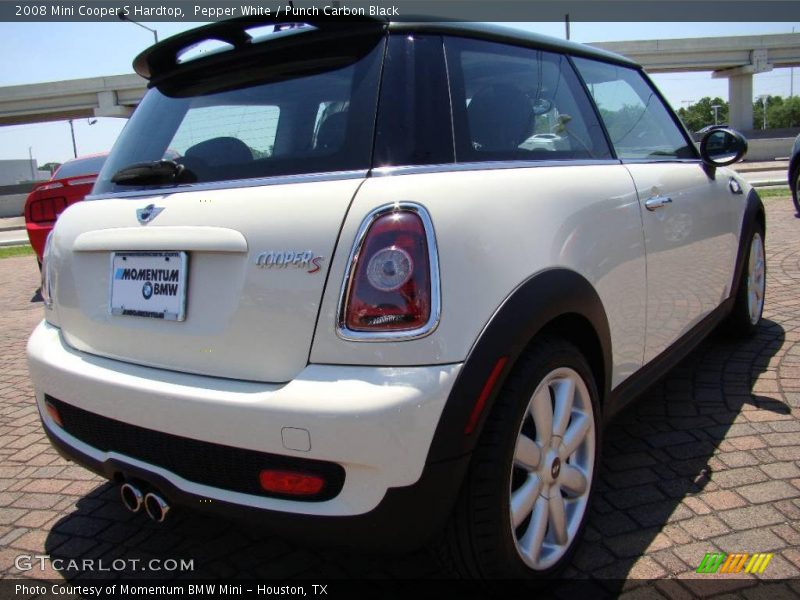Pepper White / Punch Carbon Black 2008 Mini Cooper S Hardtop
