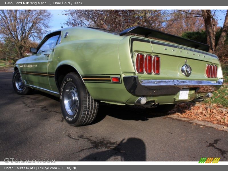 Lime Gold / Black 1969 Ford Mustang Mach 1