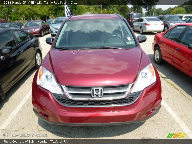 Tango Red Pearl / Gray 2011 Honda CR-V SE 4WD