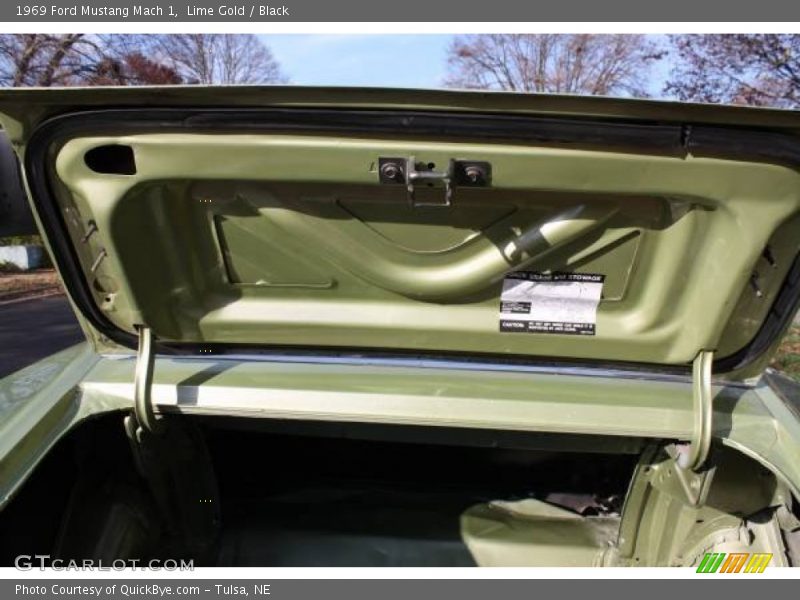 Lime Gold / Black 1969 Ford Mustang Mach 1