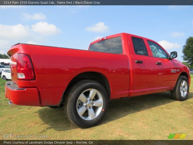 Flame Red / Black/Diesel Gray 2014 Ram 1500 Express Quad Cab