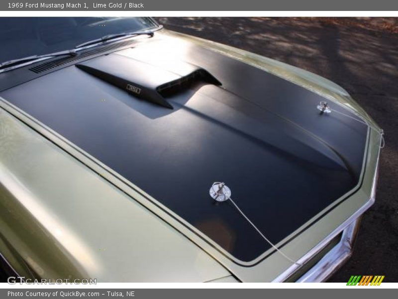 Lime Gold / Black 1969 Ford Mustang Mach 1