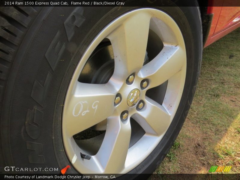 Flame Red / Black/Diesel Gray 2014 Ram 1500 Express Quad Cab