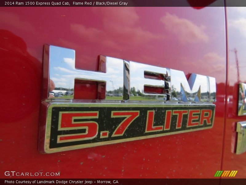 Flame Red / Black/Diesel Gray 2014 Ram 1500 Express Quad Cab