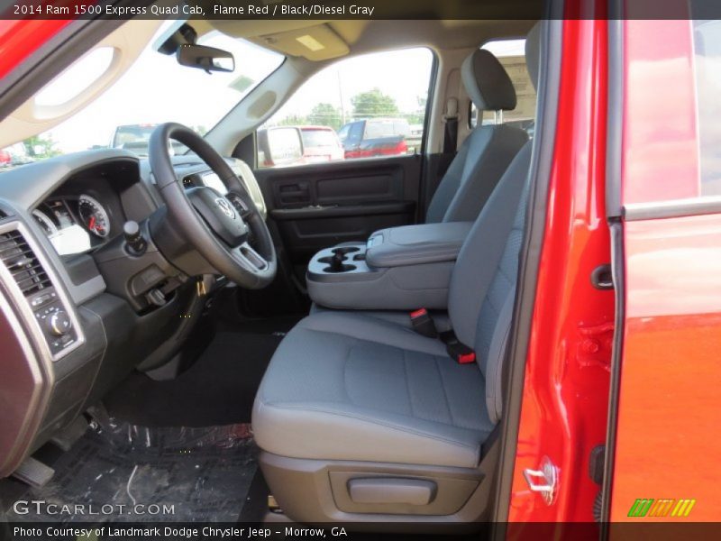 Flame Red / Black/Diesel Gray 2014 Ram 1500 Express Quad Cab