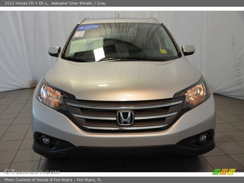 Alabaster Silver Metallic / Gray 2012 Honda CR-V EX-L