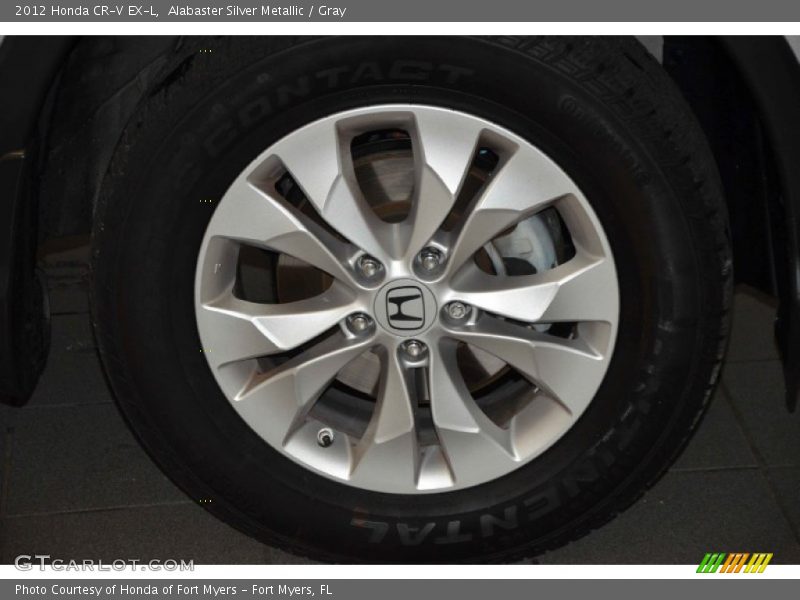 Alabaster Silver Metallic / Gray 2012 Honda CR-V EX-L