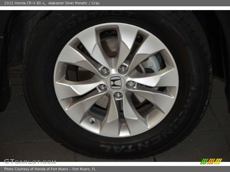 Alabaster Silver Metallic / Gray 2012 Honda CR-V EX-L