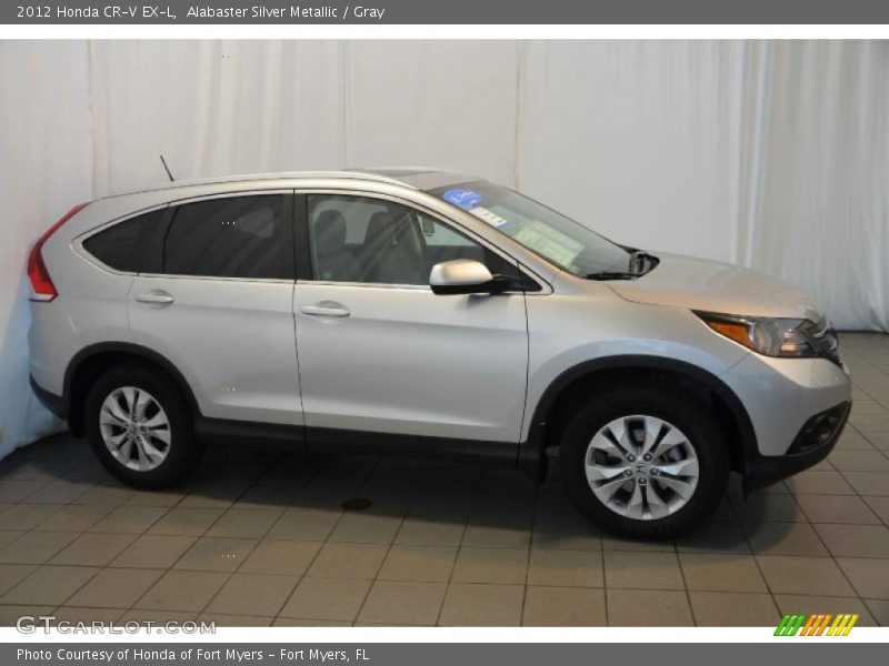 Alabaster Silver Metallic / Gray 2012 Honda CR-V EX-L