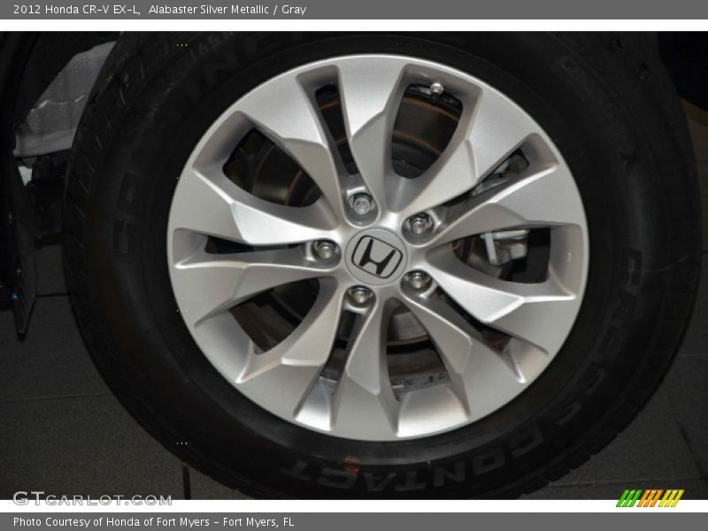 Alabaster Silver Metallic / Gray 2012 Honda CR-V EX-L