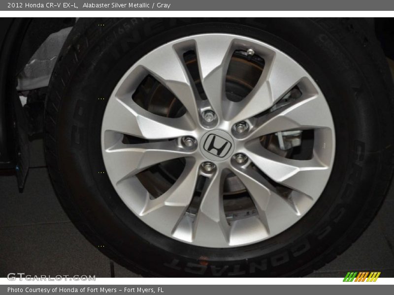 Alabaster Silver Metallic / Gray 2012 Honda CR-V EX-L