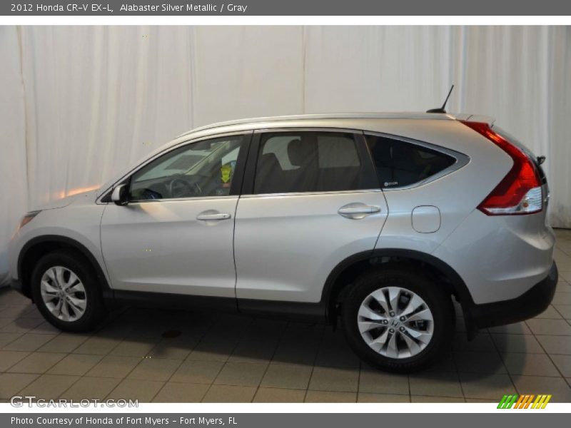 Alabaster Silver Metallic / Gray 2012 Honda CR-V EX-L